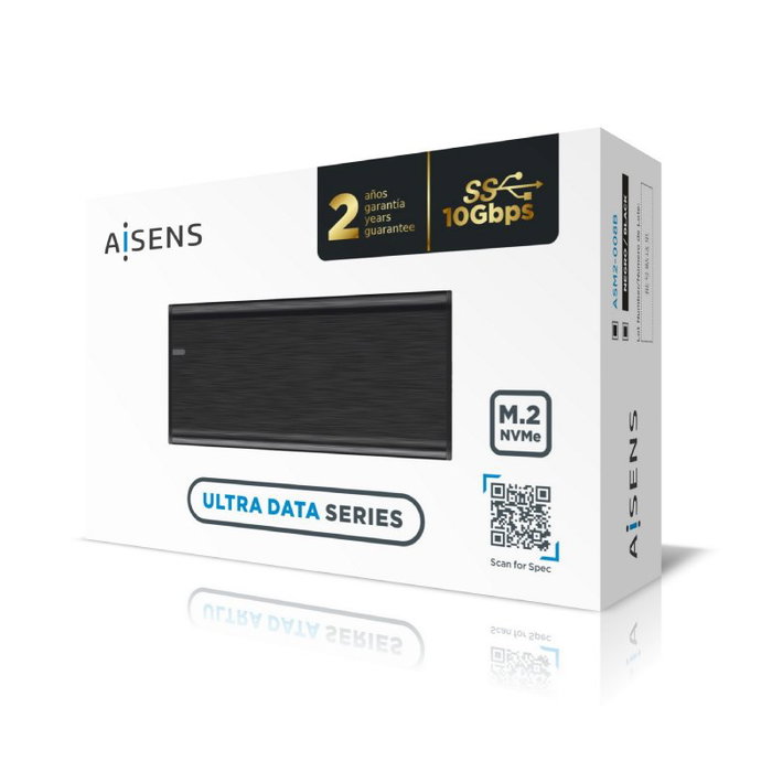 Aisens Caja Externa M.2 NVMe ASM2-008B USB 3.2 Gen2 Negra Aisens Caja Externa M.2 NVMe ASM2-008B USB 3.2 Gen2 Negra
